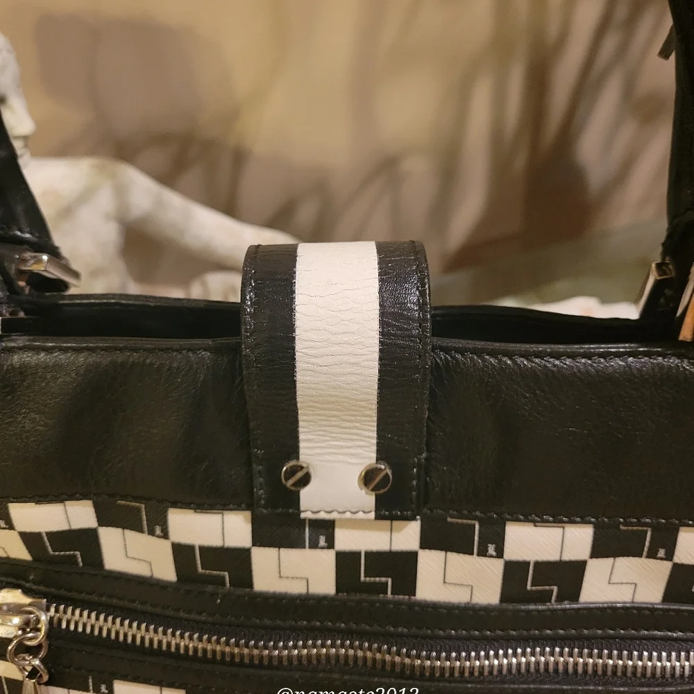 L.A.M.B. Gwen Stefani Westfield Checkerboard Tote Luxury Designer Handbag #523 - Picture 8 of 17